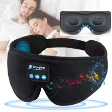 3D Bluetooth Sleep Mask with Built-in HD Speakers – Music Eye Mask for Deep Sleep & Travel Comfort