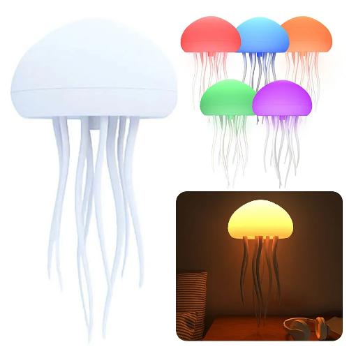 Jellyfish Night Light, Calming Ocean-Inspired LED Lamp for Kids’ Rooms & Relaxation