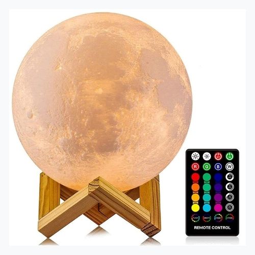 LED Moon Lamp – 3D Moon Night Light for Bedroom, Desk & Home Decor