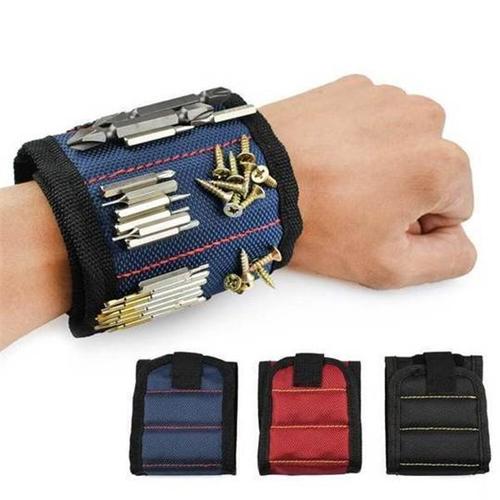 Magnetic Wristband for Tools, Hands-Free Holder for Screws, Nails, Drill Bits & Small Parts