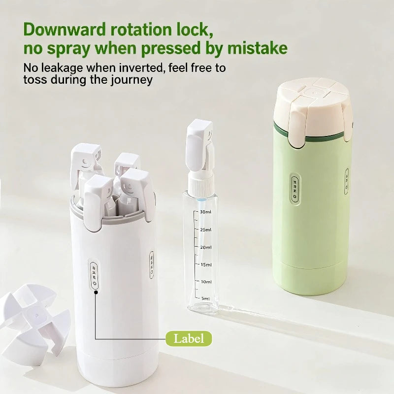 4-in-1 Travel Dispenser Bottle