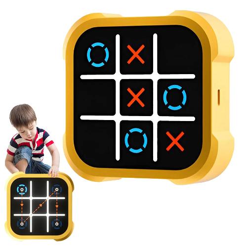 Electric Tic-Tac-Toe Game, Interactive Light-Up Strategy Toy for Kids & Family Fun