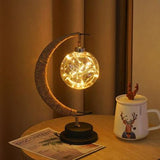 Enchanted Lunar Lamp, Moon-Inspired LED Night Light for Bedroom, Desk & Home Décor