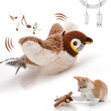Interactive Bird Cat Toy, Motion-Activated Chirping Cat Toy for Indoor Play & Exercise