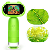 Kids Handheld Microscope, Portable Mini Microscope for STEM Learning & Outdoor Exploration