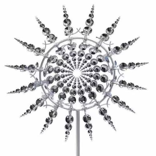 Metal Kinetic Windmill, Outdoor Garden Spinner for Yard, Patio & Lawn Décor