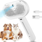 Pet Steam Grooming Comb, Cat & Dog Hair Brush for Shedding, Detangling & Coat Care