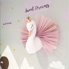 Elegant Swan Wall Decor for Kids Room – Princess Nursery & Children's Bedroom Wall Art