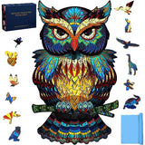 Wooden Jigsaw Puzzle, Brain Teaser Puzzle for Kids, Adults, Family Game Night & Gifts